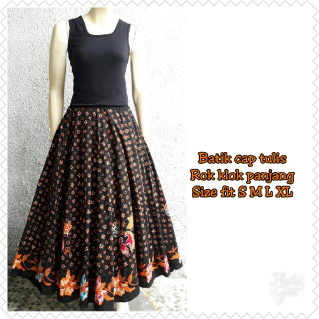 Jual Rok Batik Panjang Klok Truntum Oren Shopee Indonesia