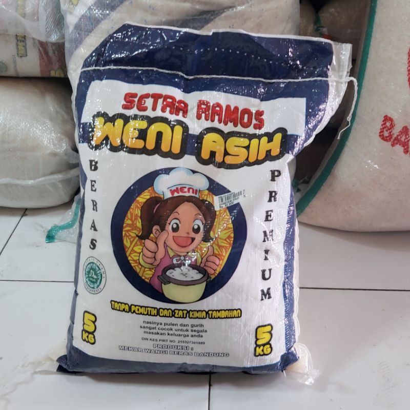 Jual Beras Weni Asih Setra Ramos Mekar Wangi Kg Premium Kg