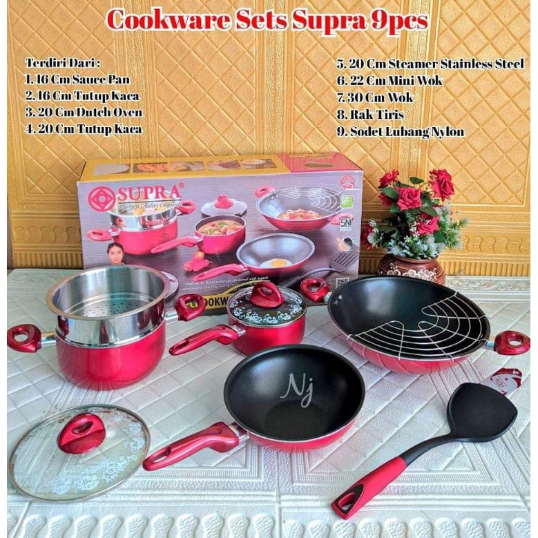 Jual Cookware Set Supra Pcs Shopee Indonesia