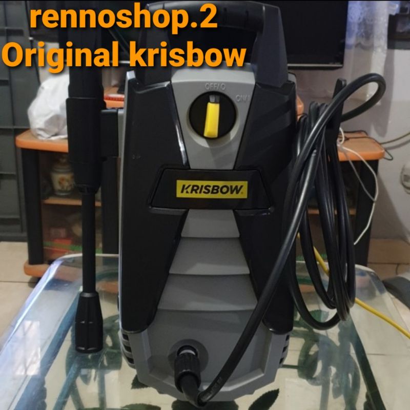 Jual Krisbow High Pressure Cleaner 100 Bar 1400 W Abu Abu Shopee