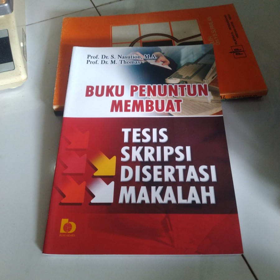 Jual BUKU PENUNTUN MEMBUAT TESIS SKRIPSI DISERTASI MAKALAH PROF DR S