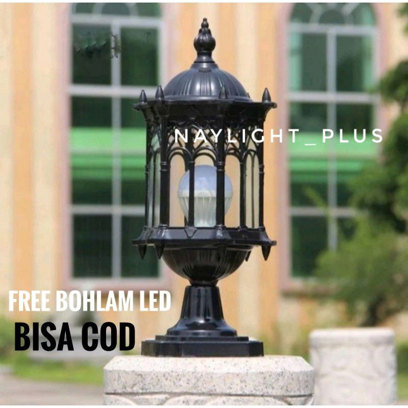 Jual LAMPU DINDING PILAR 5000S2 S Hitam Shopee Indonesia