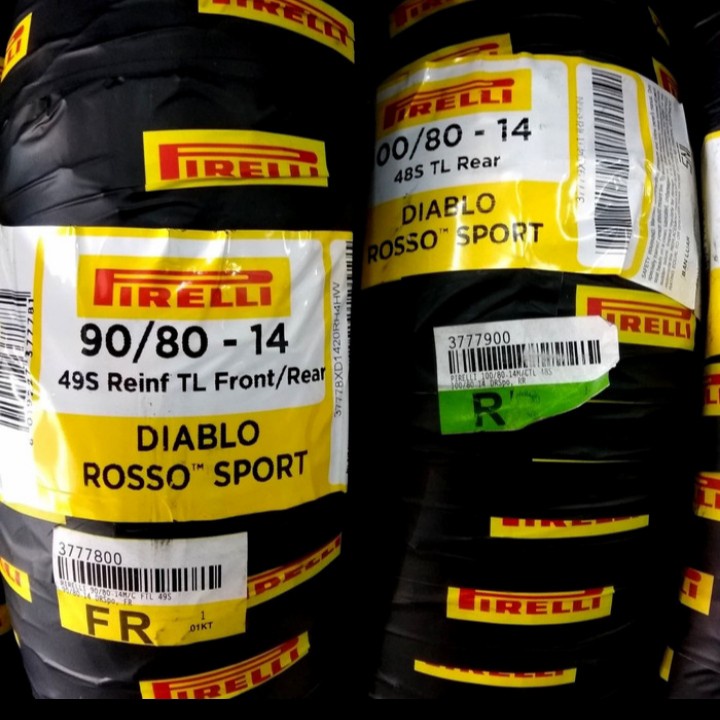 Jual Paket Ban VARIO150 Pirelli DIABLO ROSSO SPORT 90 80 14 100 80 14