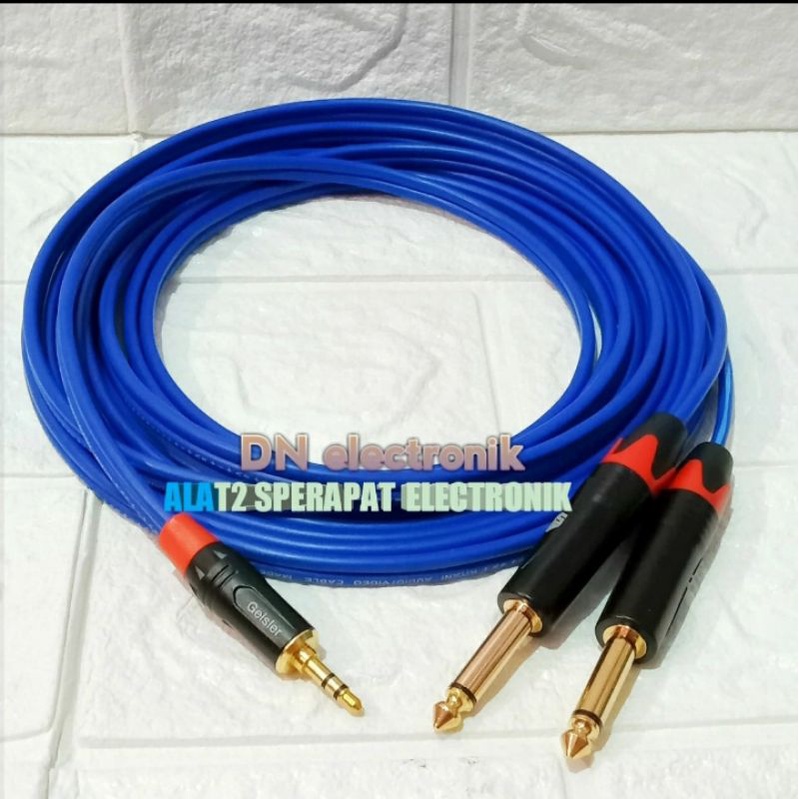 Jual Kabel Aux Konektor Hape Ke Mixser Mini Stereo Mm Jack Mono