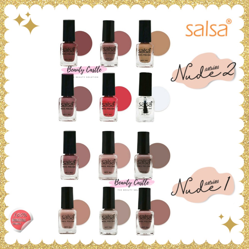 Jual Salsa Nail Polish Kutek Kuku Nude Ml Shopee Indonesia