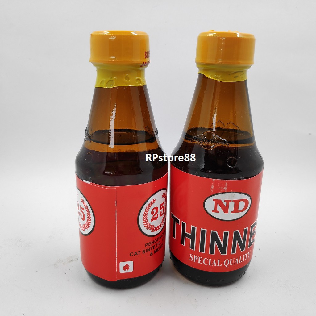 Jual Thinner Nd Botol Kecil Pengencer Cat Minyak Thinner Botol Kaca