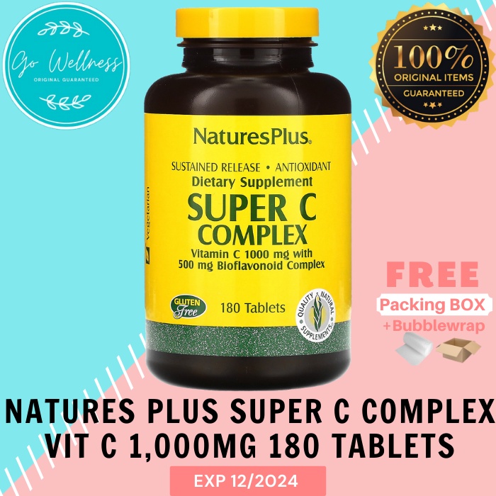 Jual Natures Plus Super C Complex Vit C Mg Isi Tablet Shopee