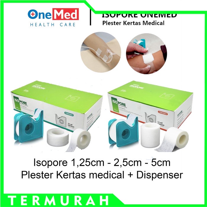 Jual Onemed Isopore 1 25cm 2 5cm 5cm Dispenser Plester Kertas Medical