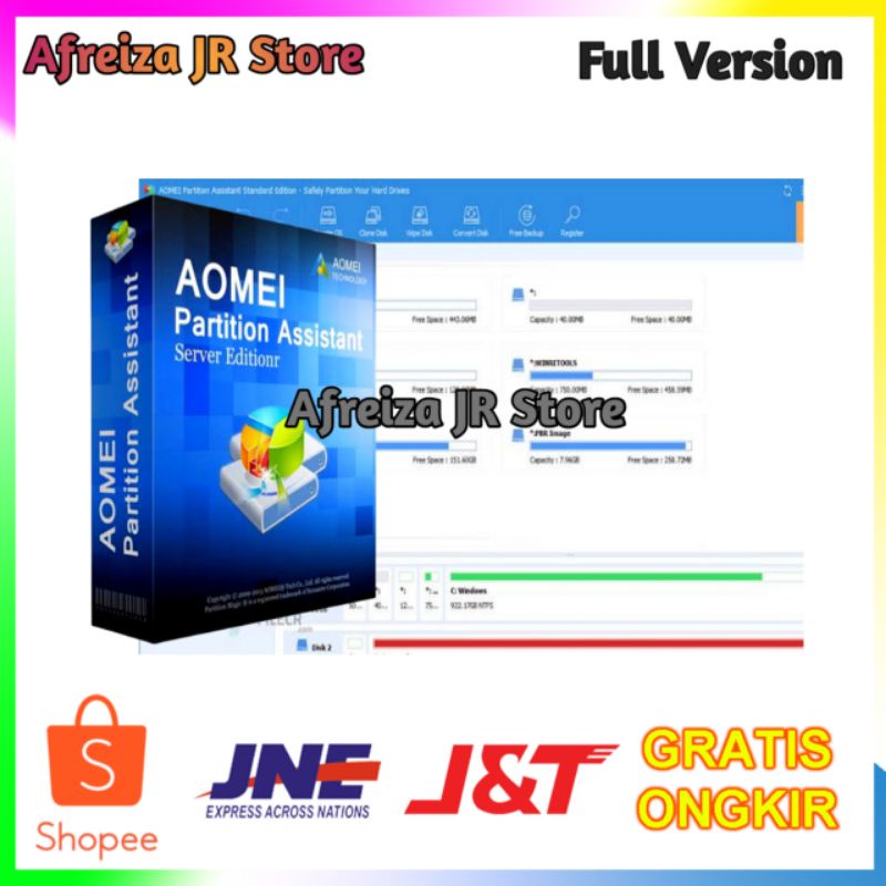 Jual Aomei Partition Assistant Server Edition 8 5 Original Lisensi