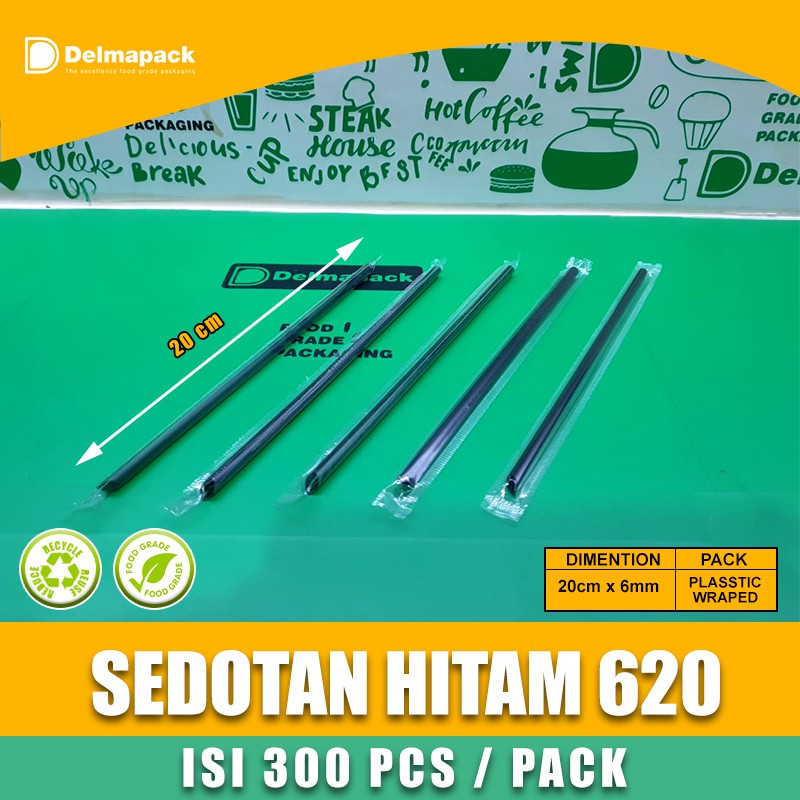 Jual SEDOTAN HITAM 620 6 MM X 20 CM HIGIENIS STERIL 300 PCS