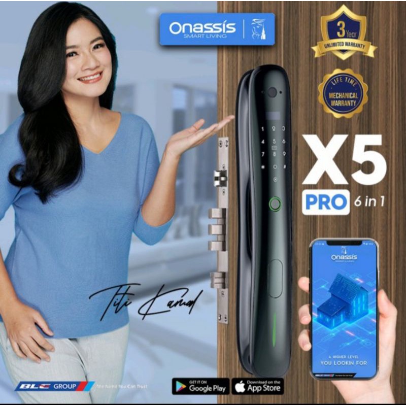 Jual Kunci Pintu Digital Onassis X5 Pro Digital Lock Onassis X5 Pro