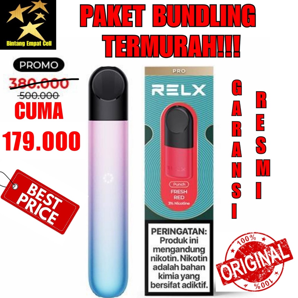 Jual Bundling Relx Infinity Pods Essential Plus Pods Original