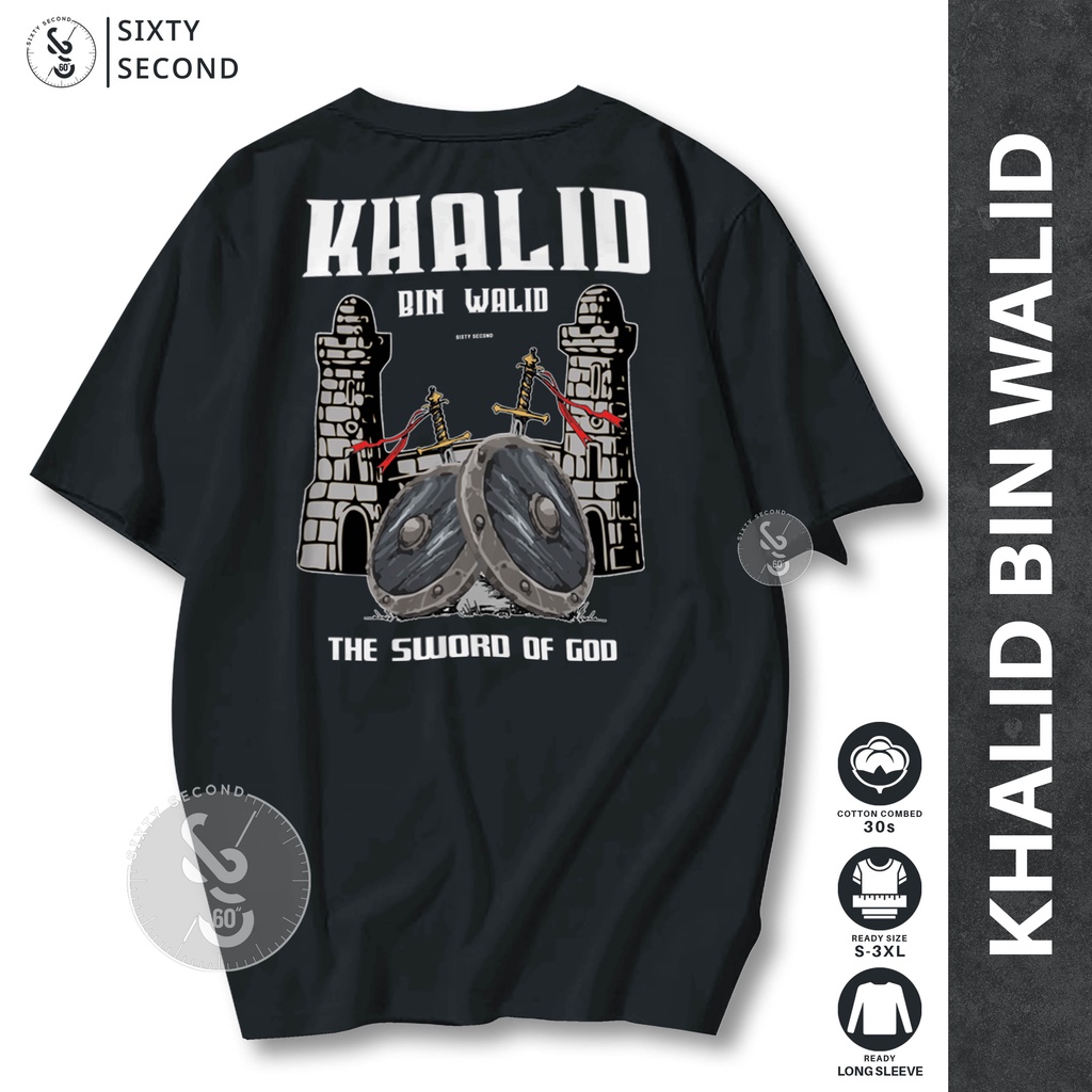 Jual Kaos Khalid Bin Walid Sword Of God Sahabat Nabi Baju Dakwah