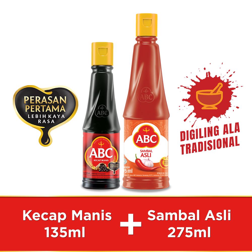 ABC Kecap Manis 135ml Sambal Asli 275ml Bundling Shopee Indonesia