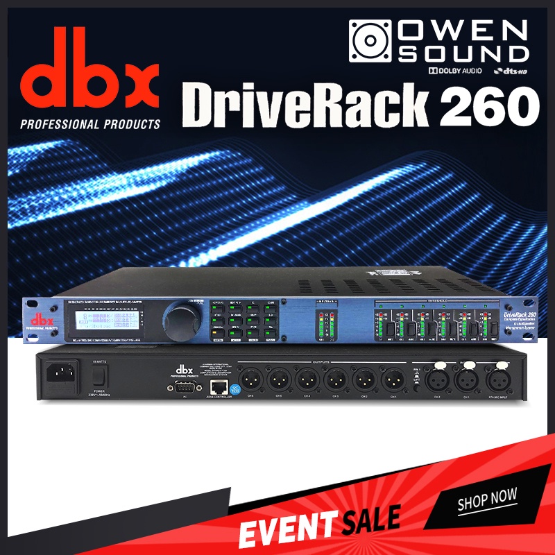 Jual Dbx Driverack Prosesor Audio Digital Multi Fungsi In Out