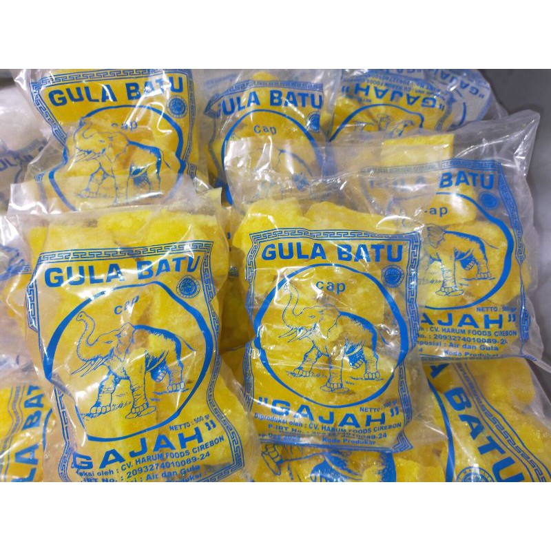 Jual Gula Batu Kuning Cap Gajah Kemasan Gram Shopee Indonesia