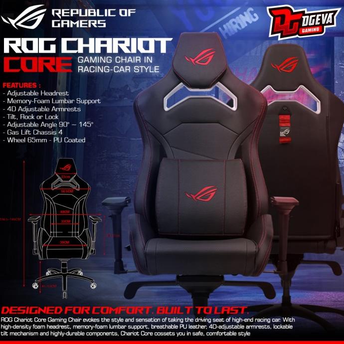 Jual Asus Rog Chariot Core Gaming Chair Office Kursi Kantor Gaming