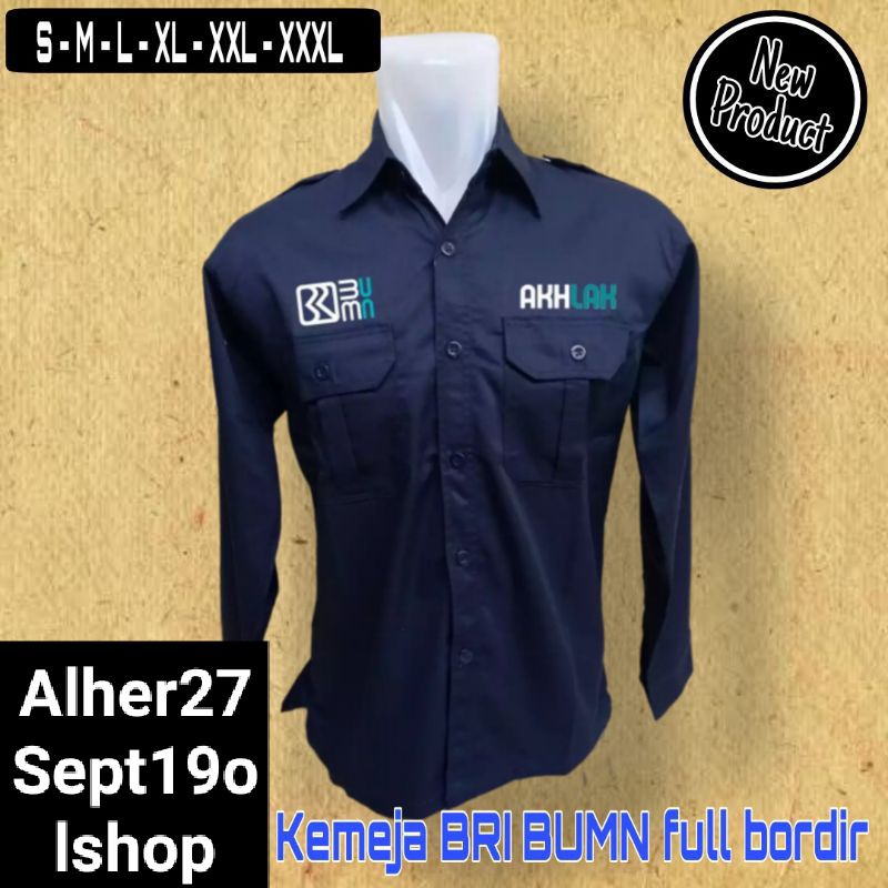 Jual Big Size Kemeja Bri Baju Bri Seragam Bri Kemeja Bank Bri Baju Bank