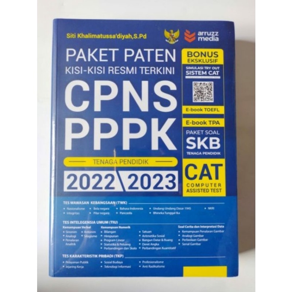 Jual Buku Paket Paten Kisi Kisi Resmi CPNS PPPK Tenaga Pendidik 2022