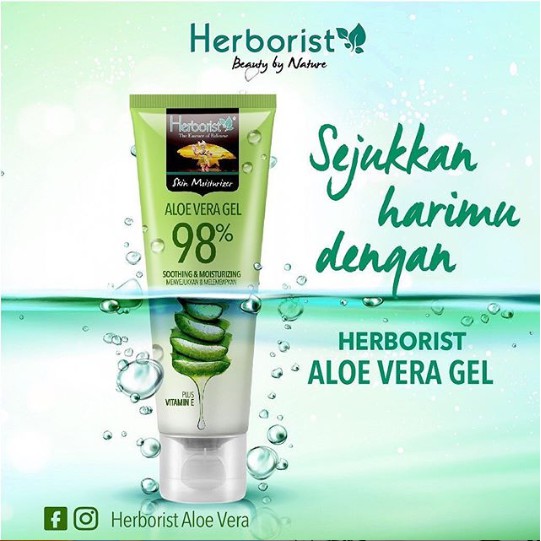 Jual Herborist Aloe Vera Gel Tube Gr Shopee Indonesia