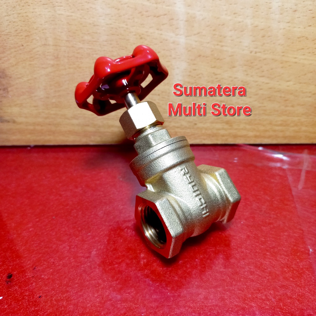 Jual Ryuichi Gate Valve Kuningan Stop Kran Putar Shopee Indonesia