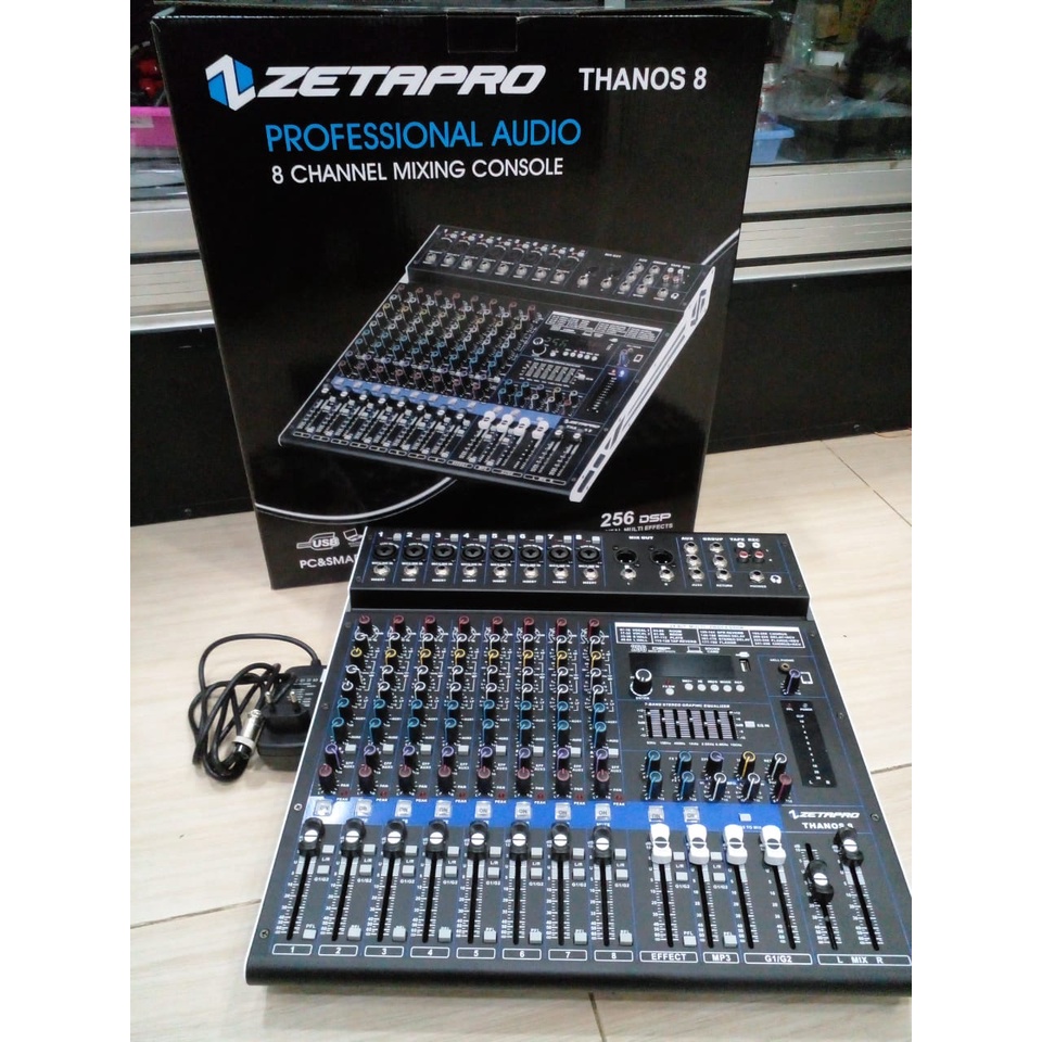 Jual Mixer Audio ZETAPRO Thanos 8 Channel MIXER ZETAPRO THANOS 8CH