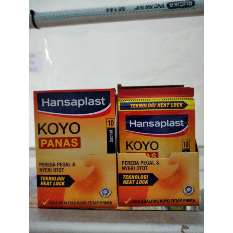 Jual Hansaplast Koyo Panas Dan Hangat Sachet Isi Lembar Pereda