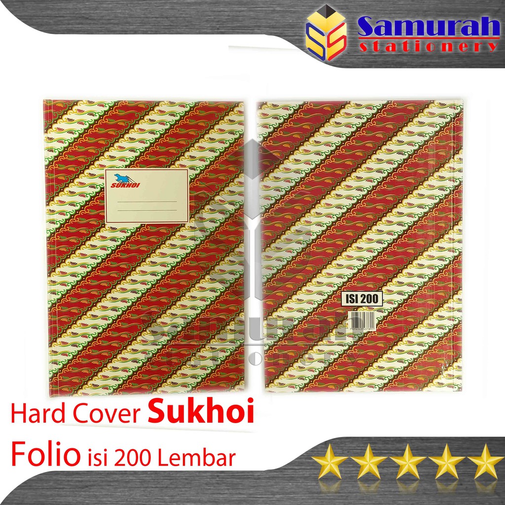 Buku Hard Cover Sukhoi Folio Isi Lembar Besar Ukuran F Buku