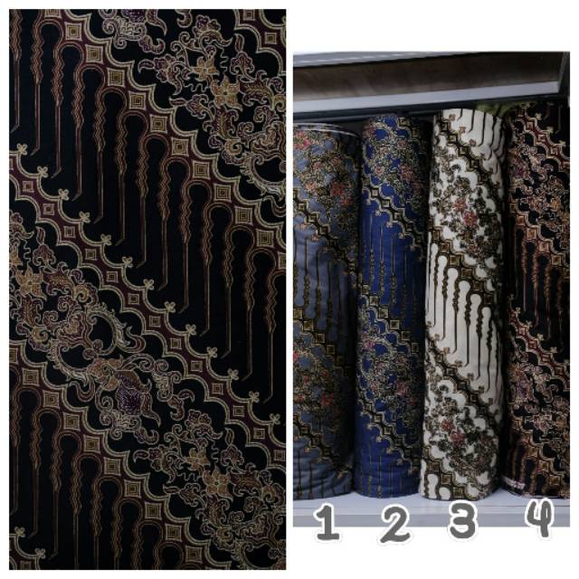 Jual Bahan Batik Katun Motif Parang Lereng Kain Batik Meteran