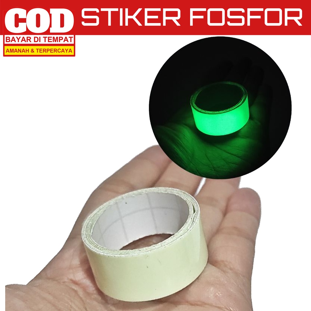 Jual Stiker Fosfor Hijau Glow In The Dark GID Sticker Murah MERIAH