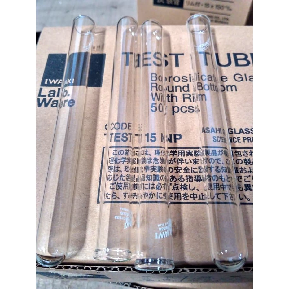 Jual Tabung Reaksi Kaca Iwaki Ml Test Tube Pyrex Ml X Mm