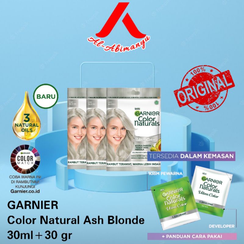 Jual Garnier Color Natural Ash Blonde Ml Gr Shopee Indonesia