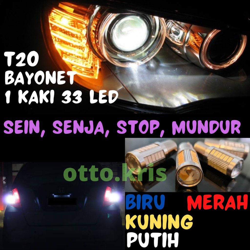 Jual Lampu Sen Stop Senja Mundur Bayonet Kaki Smd Super Terang