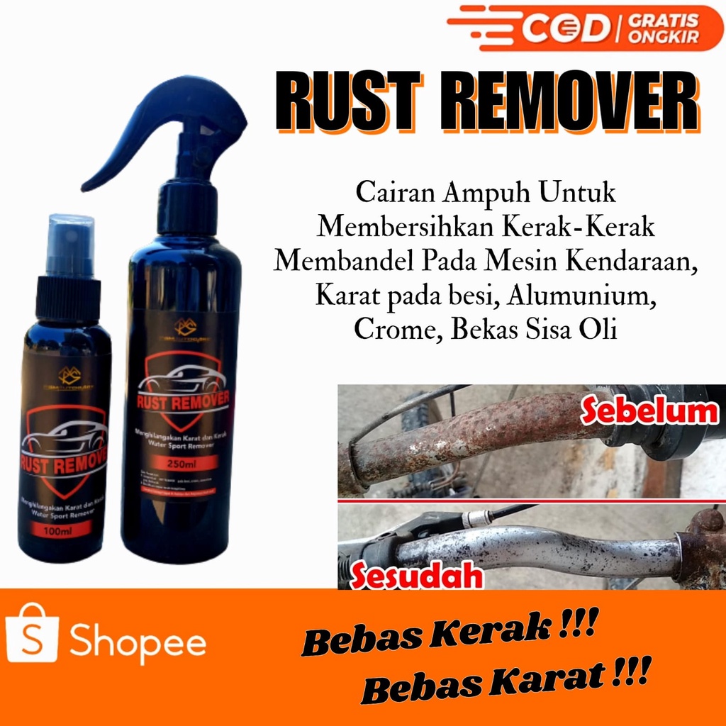 Jual Rust Remover Penghilang Kerak Karat Karat Motor Karat Besi