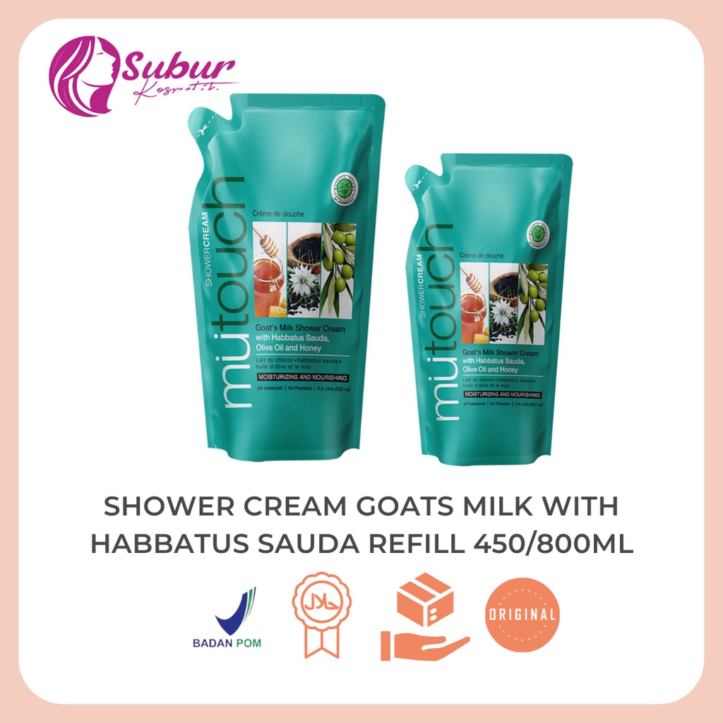 Jual Mutouch Shower Cream Goats Milk With Habbatus Sauda Olive Oil