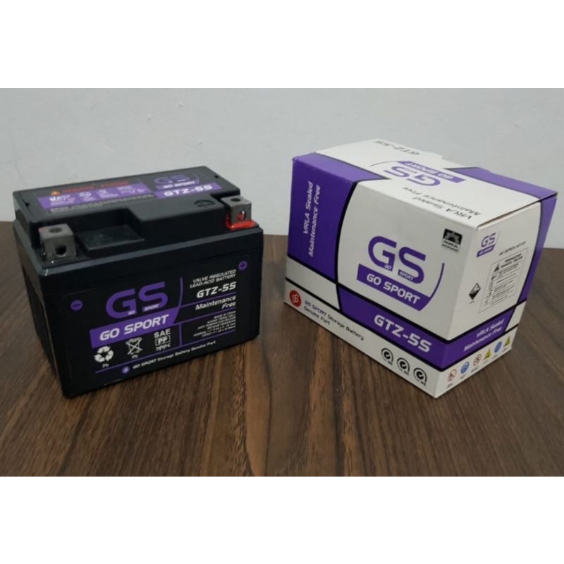 Jual Aki Baru Merk Gs Gtz S V Ah Accu Kering Mf Shopee Indonesia