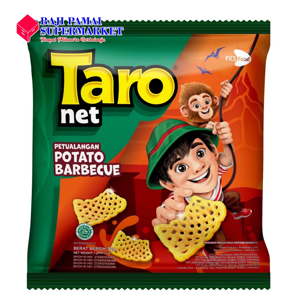 Jual Taro Net Snack Potato Barbeque G Shopee Indonesia