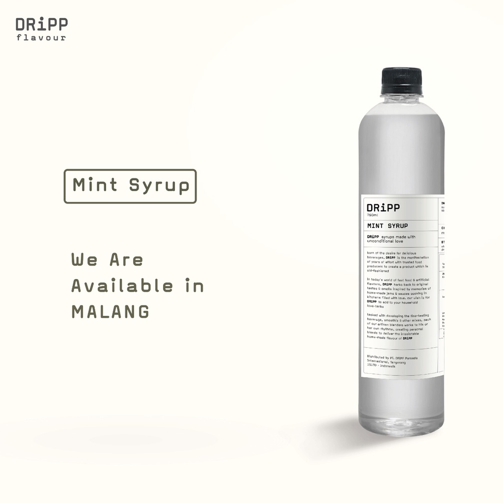 Jual Dripp Mint Syrup Sirup Rasa Daun Mint Ml Shopee Indonesia