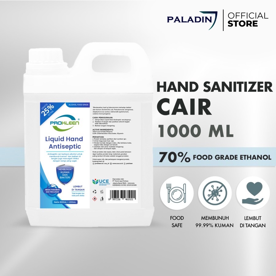 Jual Hand Sanitizer Food Grade Antiseptik Prokleen L Shopee Indonesia