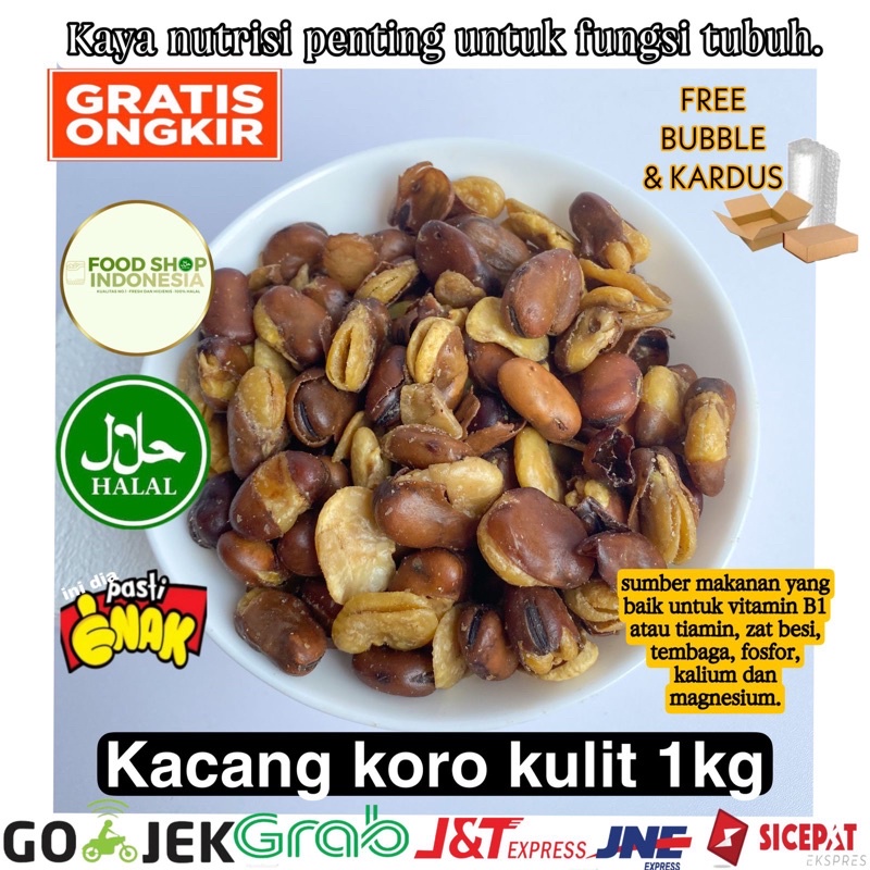 Jual Kacang Koro Kulit 1kg Makanan Ringan Murah Snack Murah Cemilan