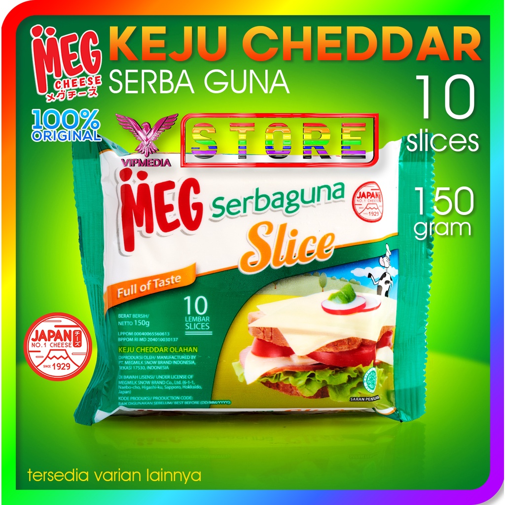 Jual Meg Cheese Keju Cheddar Serba Guna Hijau Slices Shopee