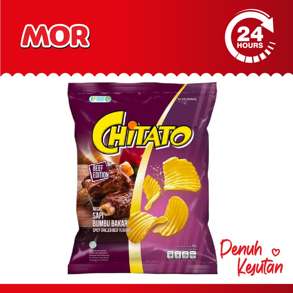 Jual CHITATO Rasa Sapi Bumbu Bakar Spicy Grilled Beef Flavour 68 Gr