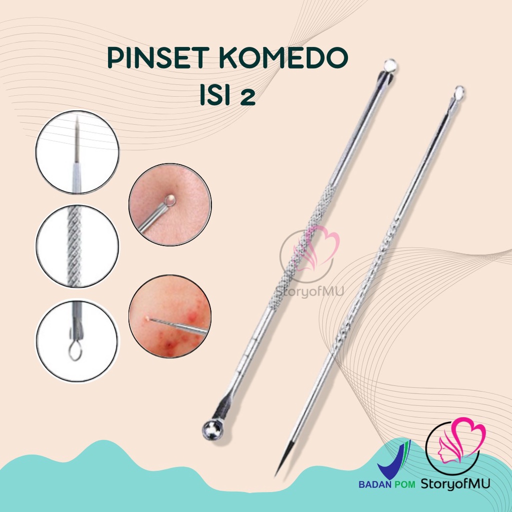 Jual Pinset Komedo Isi 2 Alat Pencetan Indonesia Shopee Indonesia