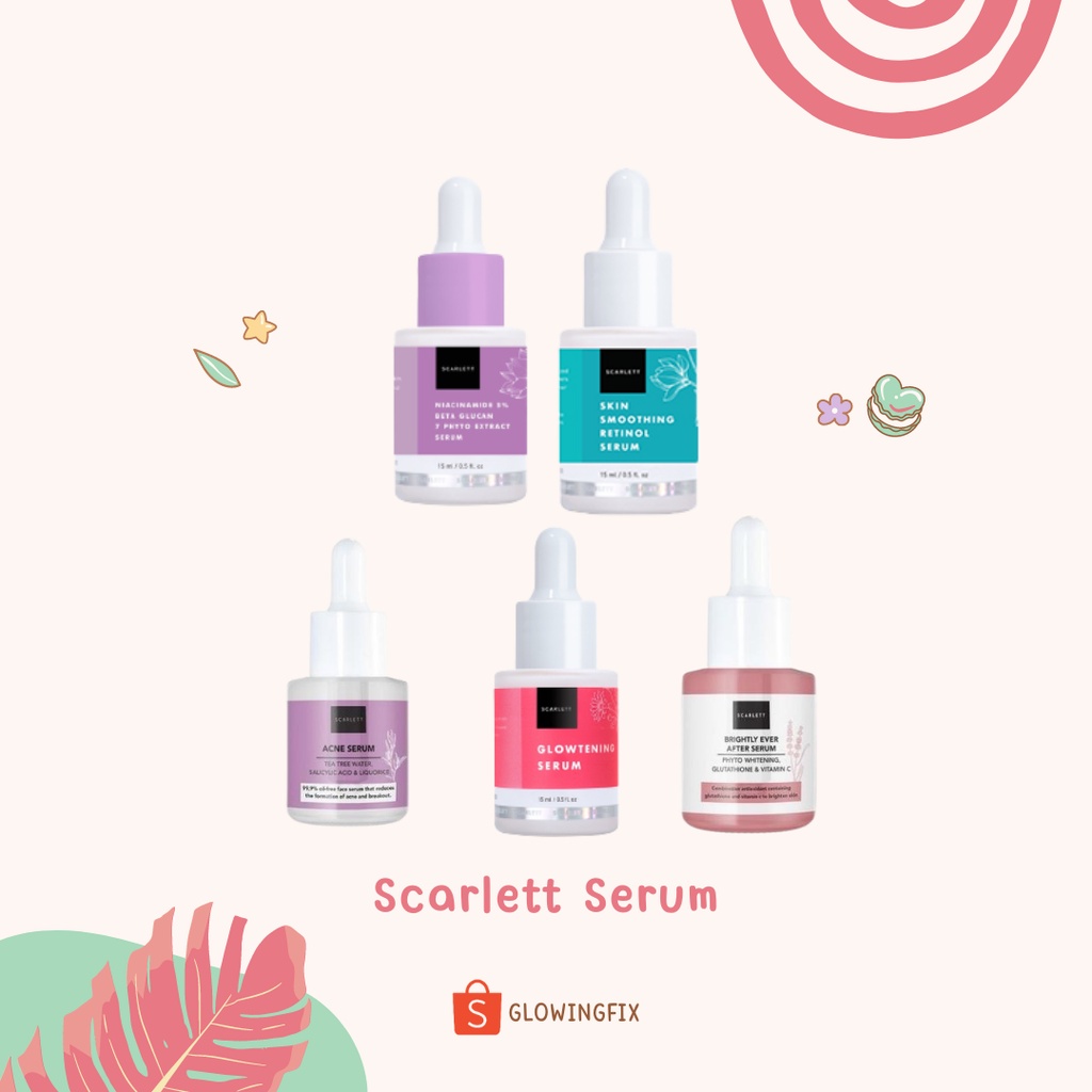 Jual Scarlett Whitening Glowtening Serum Serum Retinol Serum