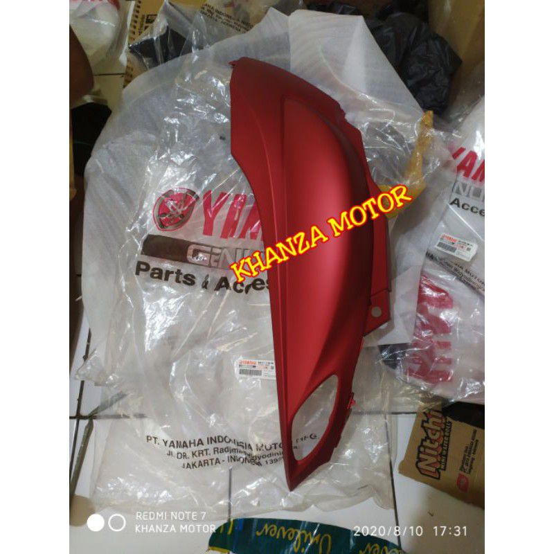 Jual Cover Body Kiri Yamaha Fino 125 Grande Original Merah Doff