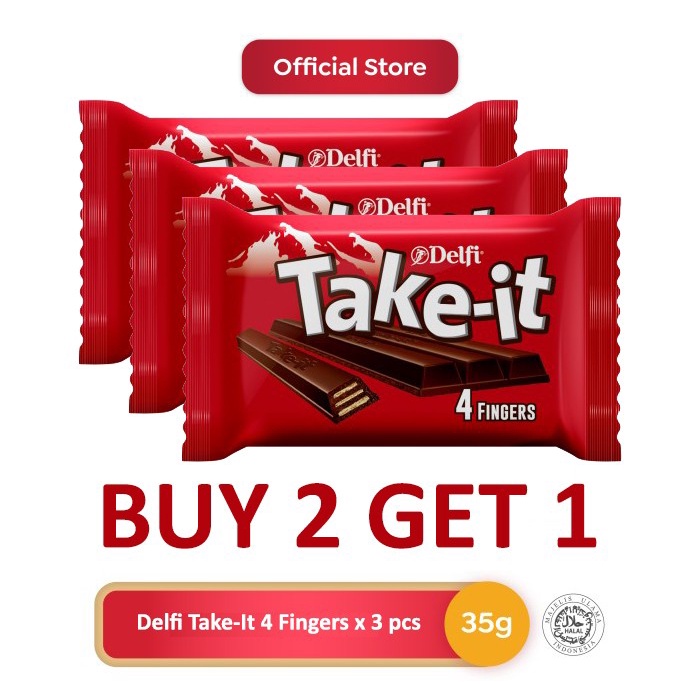 Jual Delfi Take It Fingers Chocolate Bar Gr Shopee Indonesia