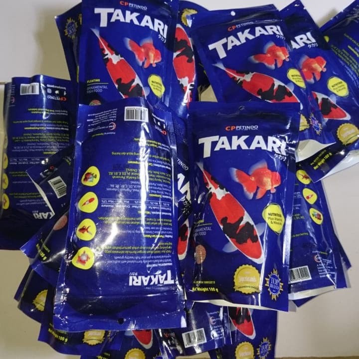 Jual TAKARI 100 GRAM 1 MM PELET PAKAN MAKANAN IKAN HIAS CUPANG KURA