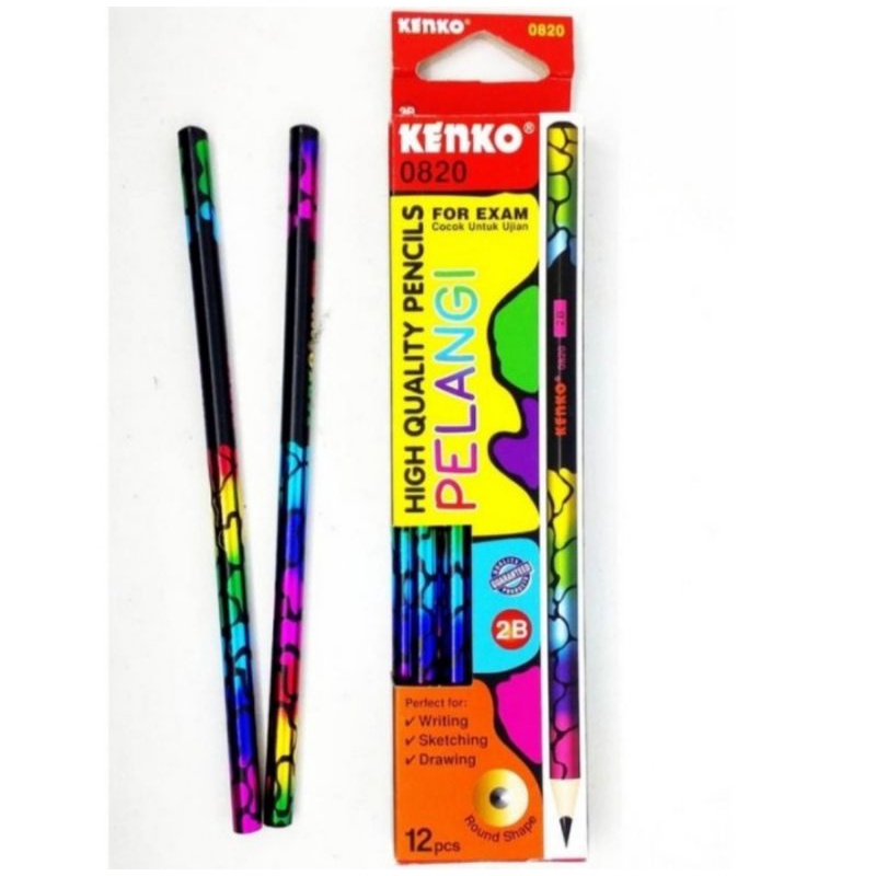 Jual Kenko Pensil 2B 0820 Rainbow Pensil Serut Shopee Indonesia