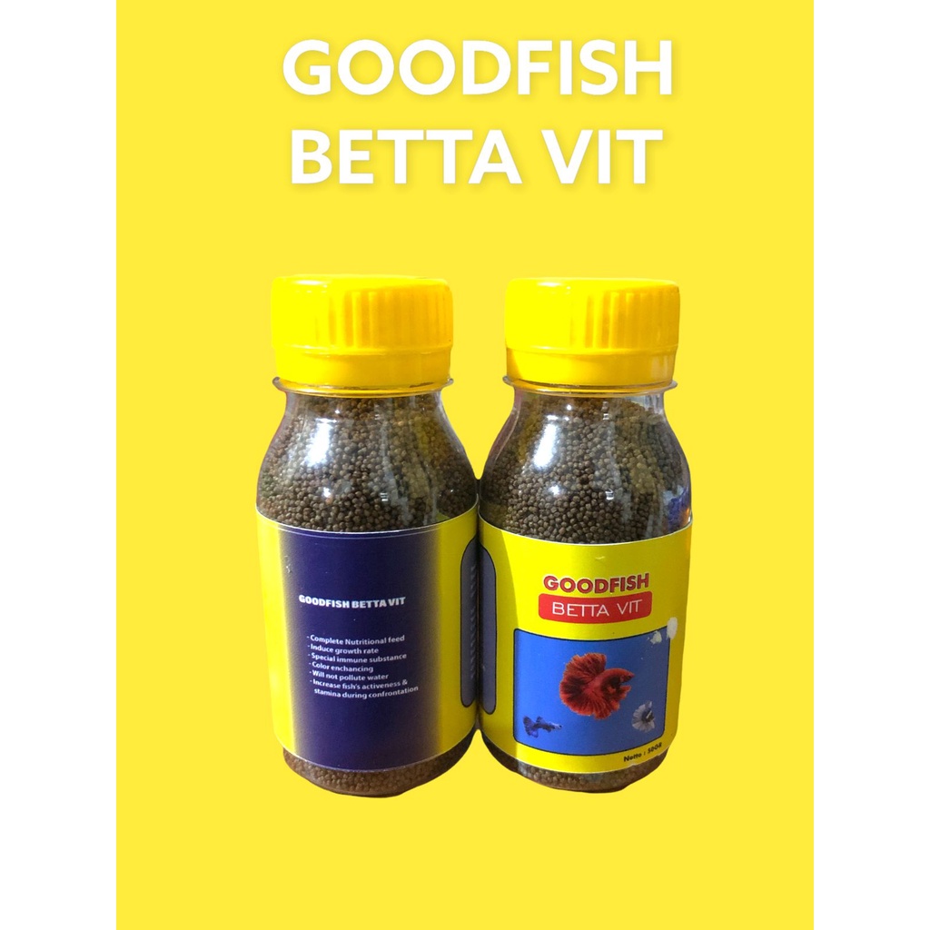 Jual 001 Pelet Pakan Makanan Ikan Kecil Cupang Guppy GOODFISH Betta Vit