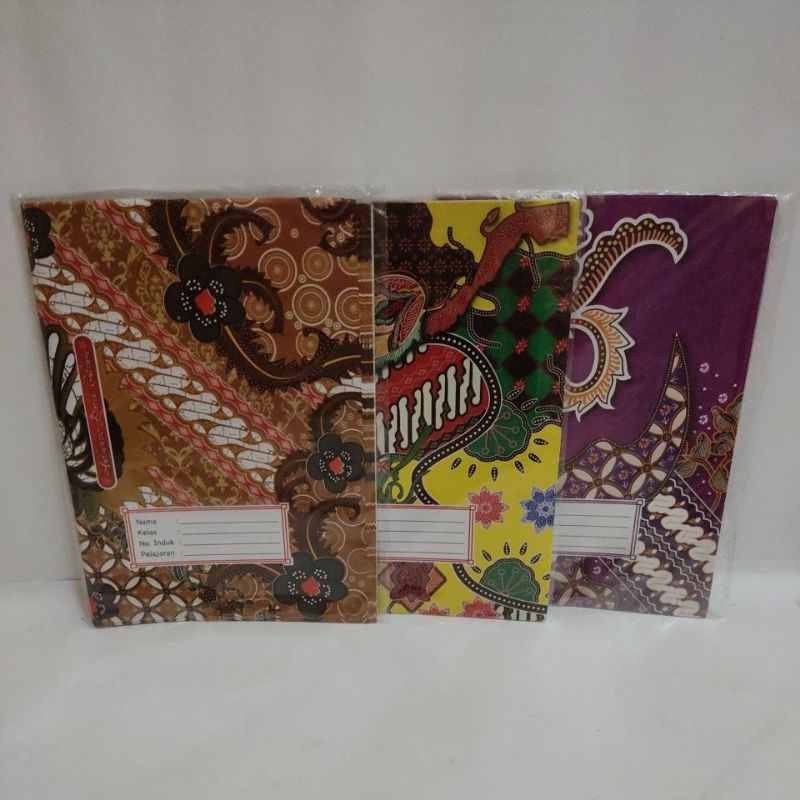 Jual Sampul Buku Tulis Batik Ukuran Buku Tulis Kwrato Lbr Shopee